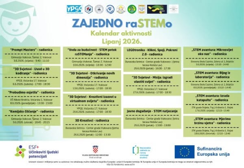 Projektom „Zajedno raSTEMo“ osnovnoškolci savladavali prve korake u 3D kodiranju 4 kalendar Custom