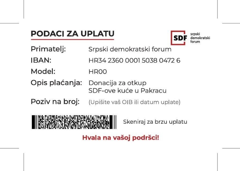 SDF RACUN ZA UPLATUSmall