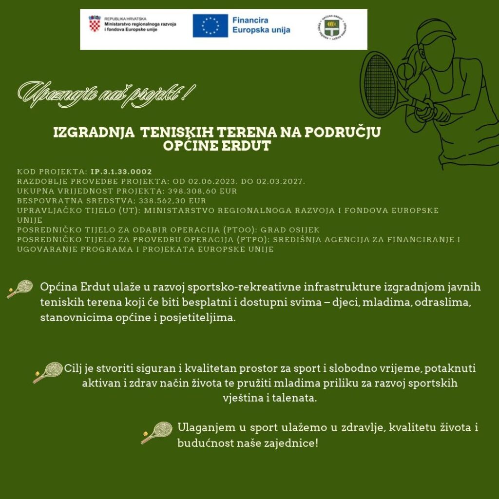 TENISKI TERENI OPSTINA ERDUT